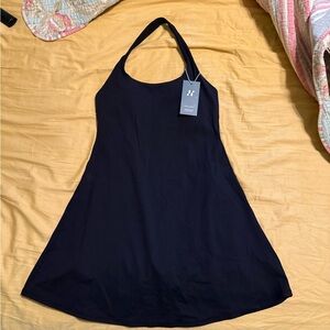 HALARA SoftlyZero Plush Halter 2 in 1 Pocket Mini Slip Active Dresz
